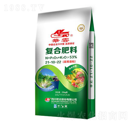 高塔造粒復合肥料21-10-22-華云-宏達股份