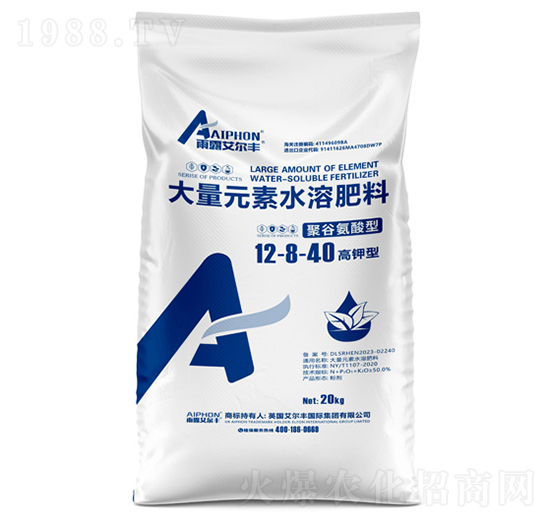 聚谷氨酸型大量元素水溶肥料12-8-40-雨露艾爾豐