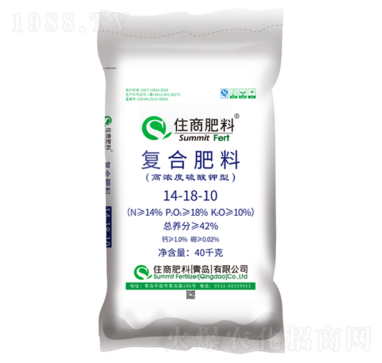 硫酸鉀型復合肥料14-18-10-住商肥料