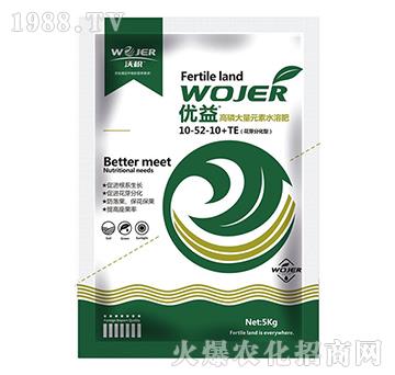 高磷大量元素水溶肥10-52-10+TE（花芽分化型）-優(yōu)益+-傲松農業(yè)